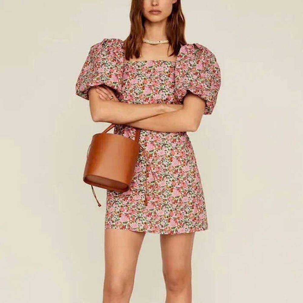 MNG Mango Floral Mini Dress Size XS